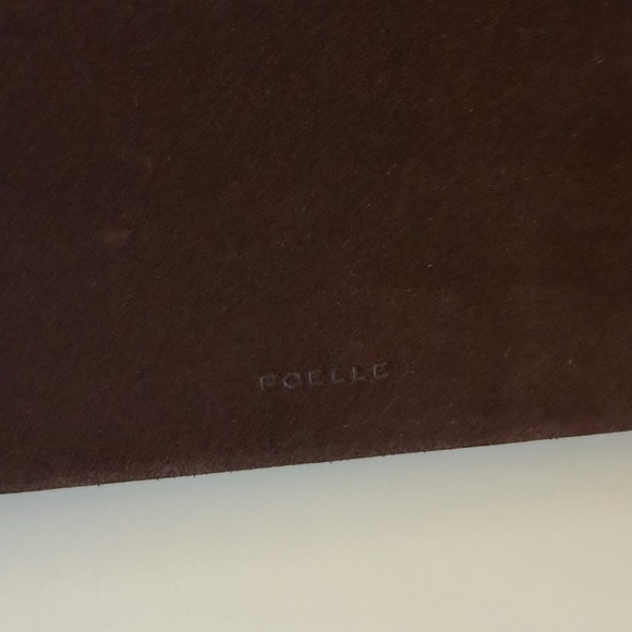 Dark Brown Suede Tote Bag long handle - Picture 6 of 8